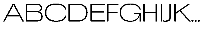 Chairo Neue Extra Light Extra Expanded Font UPPERCASE