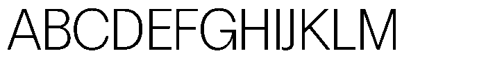 Chairo Neue Extra Light Semi Condensed Font UPPERCASE