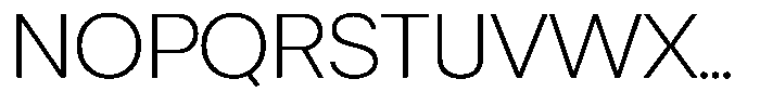 Chairo Neue Extra Light Font UPPERCASE