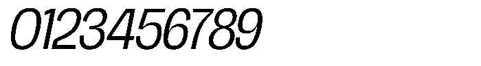 Chairo Neue Light Condensed Italic Font OTHER CHARS