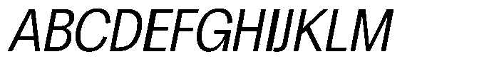Chairo Neue Light Condensed Italic Font UPPERCASE