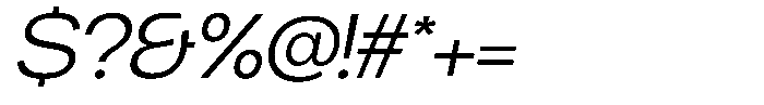 Chairo Neue Light Expanded Italic Font OTHER CHARS