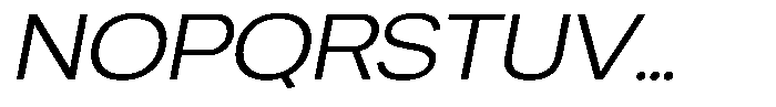 Chairo Neue Light Expanded Italic Font UPPERCASE