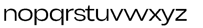 Chairo Neue Light Expanded Font LOWERCASE