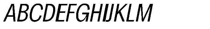 Chairo Neue Light Extra Condensed Italic Font UPPERCASE