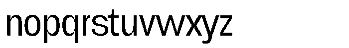 Chairo Neue Light Extra Condensed Font LOWERCASE