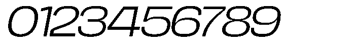 Chairo Neue Light Extra Expanded Italic Font OTHER CHARS