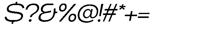 Chairo Neue Light Extra Expanded Italic Font OTHER CHARS