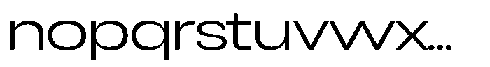 Chairo Neue Light Extra Expanded Font LOWERCASE