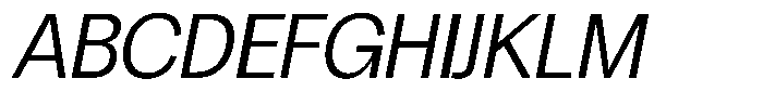 Chairo Neue Light Semi Condensed Italic Font UPPERCASE