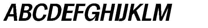 Chairo Neue Medium Condensed Italic Font UPPERCASE