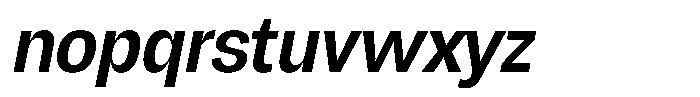 Chairo Neue Medium Condensed Italic Font LOWERCASE