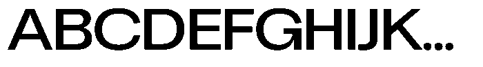 Chairo Neue Medium Expanded Font UPPERCASE