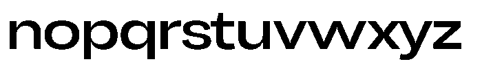Chairo Neue Medium Expanded Font LOWERCASE