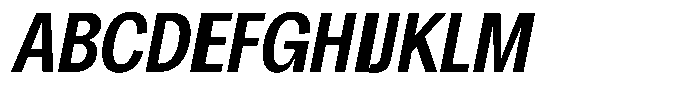 Chairo Neue Medium Extra Condensed Italic Font UPPERCASE