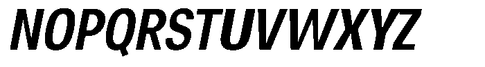 Chairo Neue Medium Extra Condensed Italic Font UPPERCASE