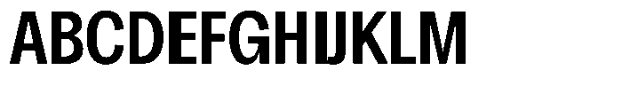Chairo Neue Medium Extra Condensed Font UPPERCASE