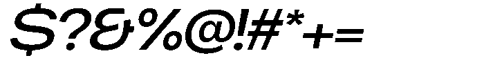 Chairo Neue Medium Extra Expanded Italic Font OTHER CHARS