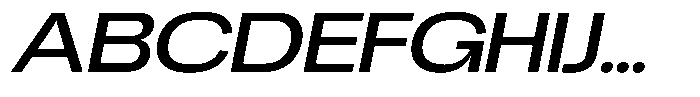 Chairo Neue Medium Extra Expanded Italic Font UPPERCASE