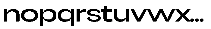 Chairo Neue Medium Extra Expanded Font LOWERCASE