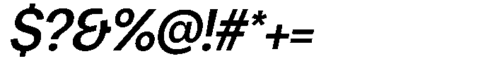 Chairo Neue Medium Semi Condensed Italic Font OTHER CHARS