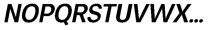 Chairo Neue Medium Semi Condensed Italic Font UPPERCASE