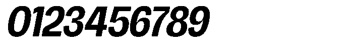 Chairo Neue Semi Bold Condensed Italic Font OTHER CHARS