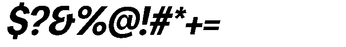 Chairo Neue Semi Bold Condensed Italic Font OTHER CHARS