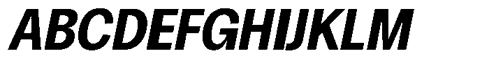 Chairo Neue Semi Bold Condensed Italic Font UPPERCASE