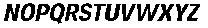 Chairo Neue Semi Bold Condensed Italic Font UPPERCASE