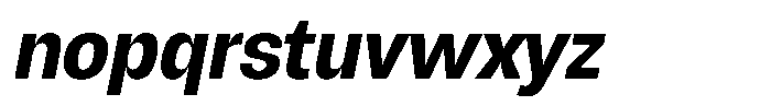Chairo Neue Semi Bold Condensed Italic Font LOWERCASE