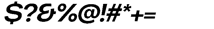 Chairo Neue Semi Bold Expanded Italic Font OTHER CHARS
