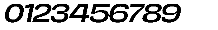 Chairo Neue Semi Bold Extra Expanded Italic Font OTHER CHARS