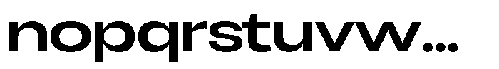 Chairo Neue Semi Bold Extra Expanded Font LOWERCASE