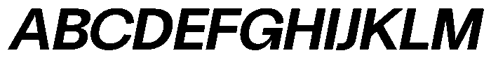 Chairo Neue Semi Bold Italic Font UPPERCASE