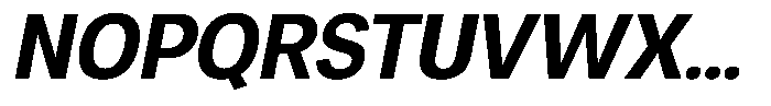 Chairo Neue Semi Bold Semi Condensed Italic Font UPPERCASE