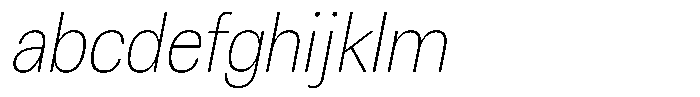 Chairo Neue Thin Condensed Italic FONT