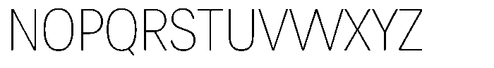 Chairo Neue Thin Condensed Font UPPERCASE