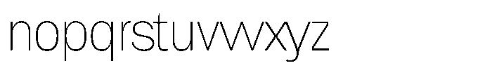 Chairo Neue Thin Condensed Font LOWERCASE