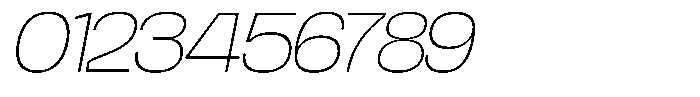 Chairo Neue Thin Expanded Italic Font OTHER CHARS