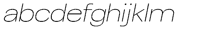Chairo Neue Thin Expanded Italic FONT
