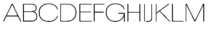 Chairo Neue Thin Expanded Font UPPERCASE