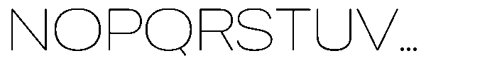 Chairo Neue Thin Expanded Font UPPERCASE