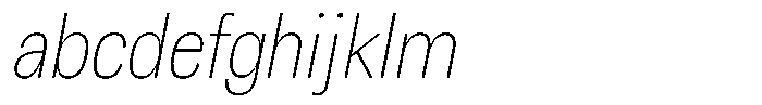 Chairo Neue Thin Extra Condensed Italic FONT