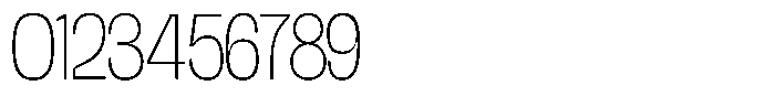 Chairo Neue Thin Extra Condensed Font OTHER CHARS