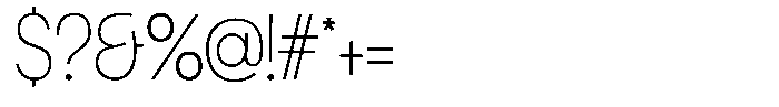 Chairo Neue Thin Extra Condensed Font OTHER CHARS