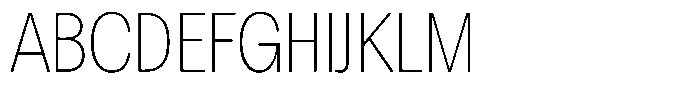 Chairo Neue Thin Extra Condensed Font UPPERCASE