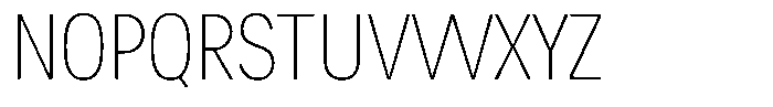 Chairo Neue Thin Extra Condensed Font UPPERCASE