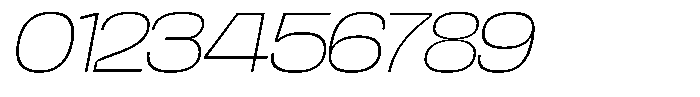 Chairo Neue Thin Extra Expanded Italic Font OTHER CHARS