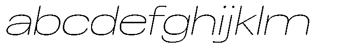 Chairo Neue Thin Extra Expanded Italic FONT